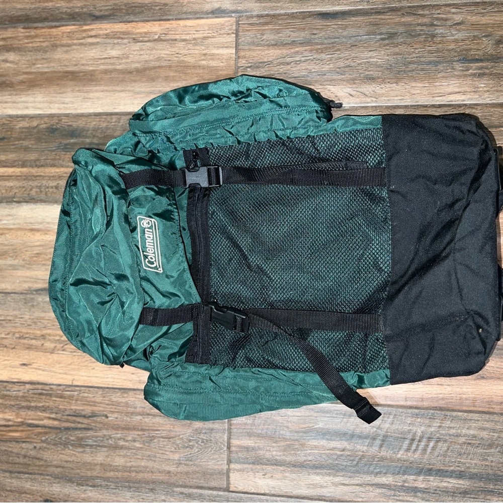 Coleman Forest Green and Black Backpack